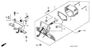 Z50J Taillight unit ass`y