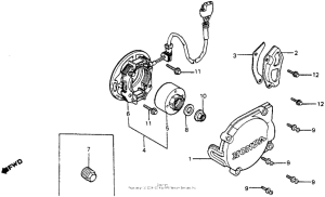 CR125R Alternator + c.d.i. unit 83