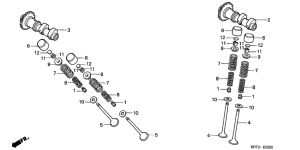 CBF250 Распред вал / клапана