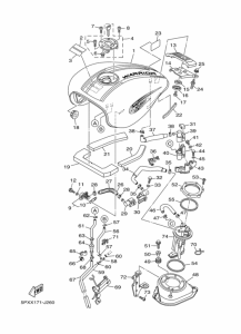 XV1700PC XV17PCZ Tank fuel