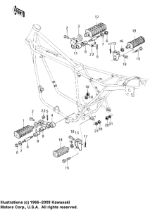 KZ1000 Подножки