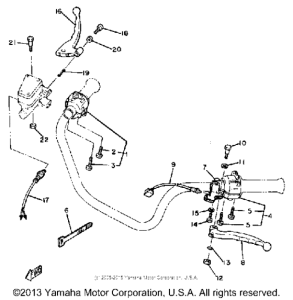 XS400SH Рулевые переключатели