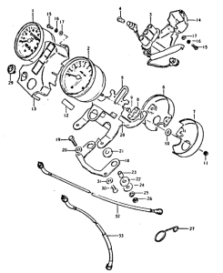 GT250 Спидометр-тахометр