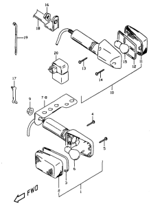 DR350 Поворотники
