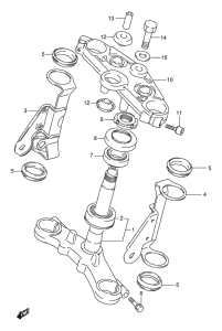 GS500 Траверса нижняя