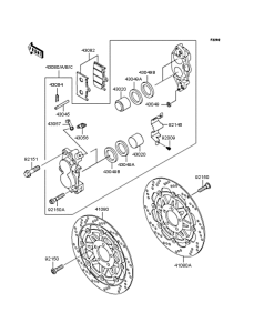 ZR1100 Передний тормоз
