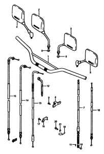 DR600 Handlebar-cable