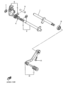 XTZ660 Вал переключения