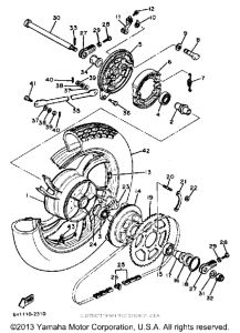 XV920RJ Переднее колесо