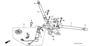 NSR75 Handle pipe / top bridge