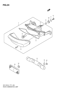 GD110 Задний комбинированный сигнал