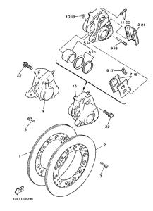 FJ1200 Передний тормоз