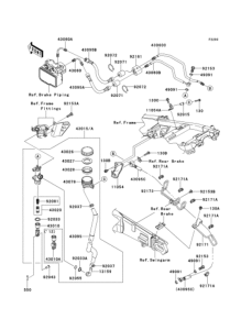 ZX1400 Задний торм цилиндр