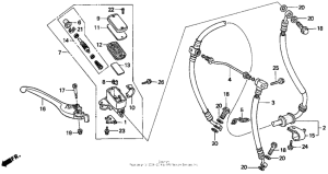  Передний главный тормозной цилиндр