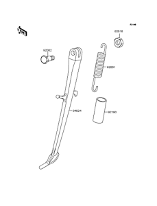 ZR400 Подножка