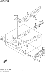 SFV650 Rear Swingingarm