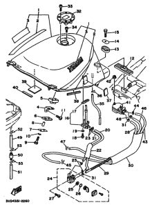 TDM850 TDM850D Tank fuel