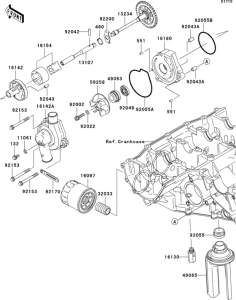ZX636 Масляный насос