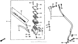 CX500 Fr. brake master cyl. 80