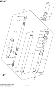 VL800B Передняя вилка
