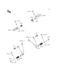 KMX125 Подножки