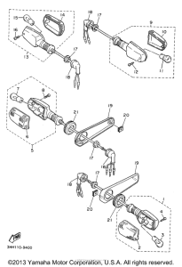 FZR600RH Поворотники