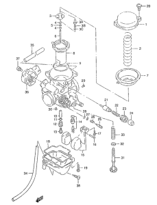 GZ125 Carburetor assy