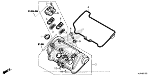 CRF1000D (ABS) Крышка головки цилиндров