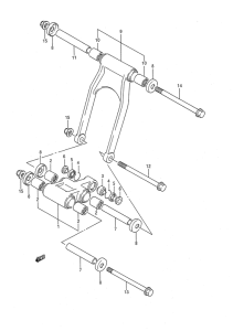 GSX1100 Втулки заднего рычага