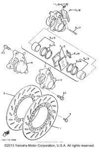 FZ600U Передний суппорт