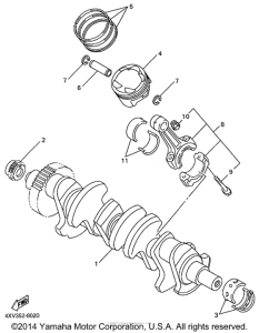YZF-R1 Коленчатый вал и Поршень