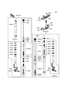ZX600 Передняя вилка