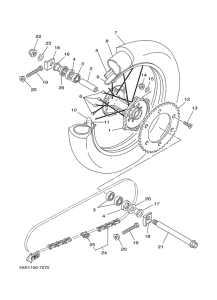 WR250Z Переднее колесо