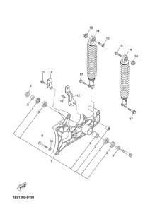 YP125R Rear arm & suspension