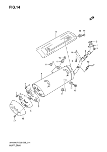 AN400 (ABS) Muffler comp