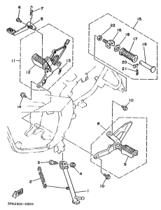 TZR125 Stand. footrest