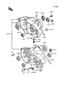 KX60 Картер двигателя