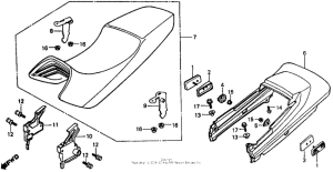 VF500F Seat + rear cowl