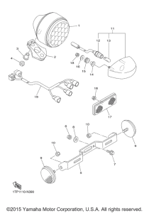 XVS950CR Фонарь