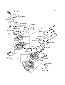 VN1500 Крышка головки цилиндров