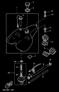 YH50 Топливный бак