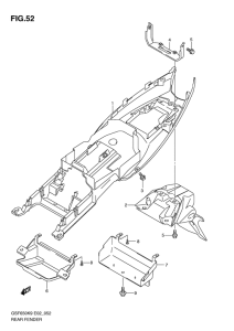 GSF650S (ABS) Заднее крыло