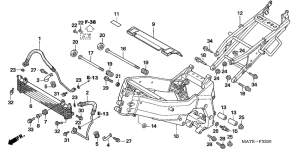 CBR1100XX Frame body / oil cooler