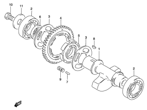 GZ250 Балансир кривошипа
