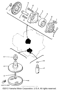 FZ600UC Масляный насос