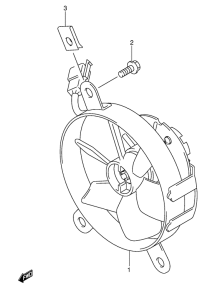 DR-Z400 Радиатор fan