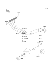 ZX600 Глушитель