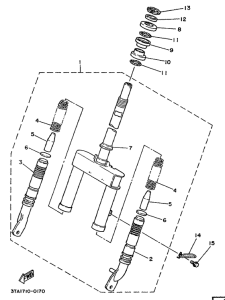 SH50 Передняя вилка