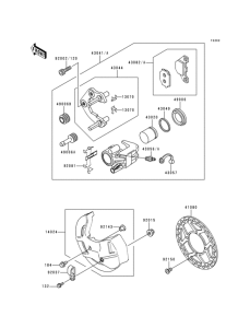 KDX125 Передние тормоза