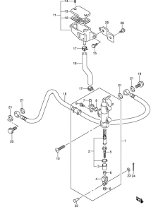 GSX1300R Задний тормозной цилиндр